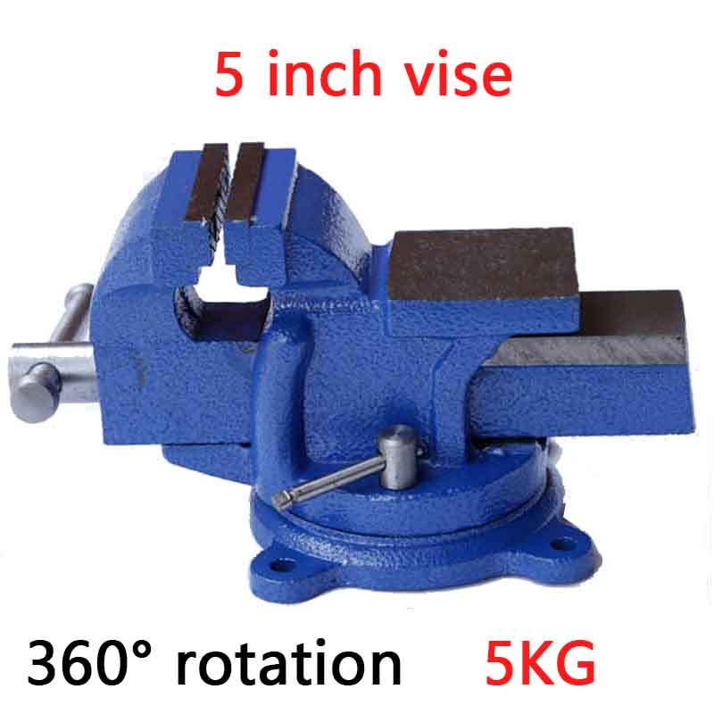 Workshop Tools Vice - 1pc ヘビーデューティベンチ万力家庭用万力ベンチ 5 インチ小型ベンチ副クランプ 360 度回転