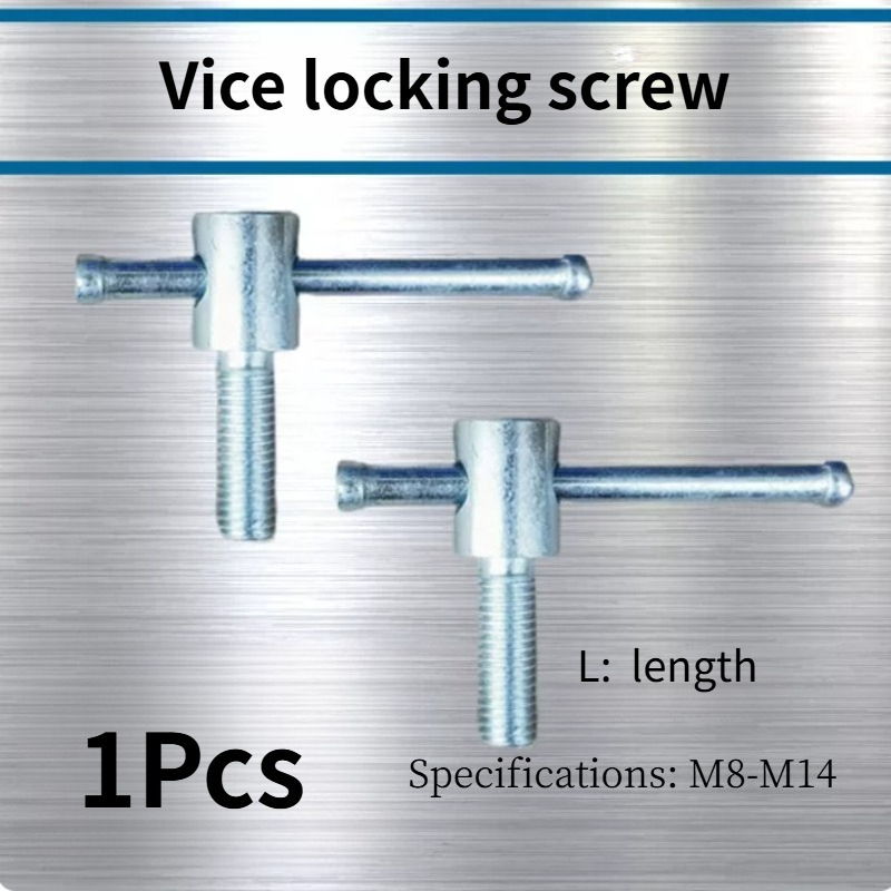 Workshop Tools Vice - 1個入り ベンチバイス用ロックナットとボルト M8 クランプネジ スタッド用 ねじ付きハンドル付き