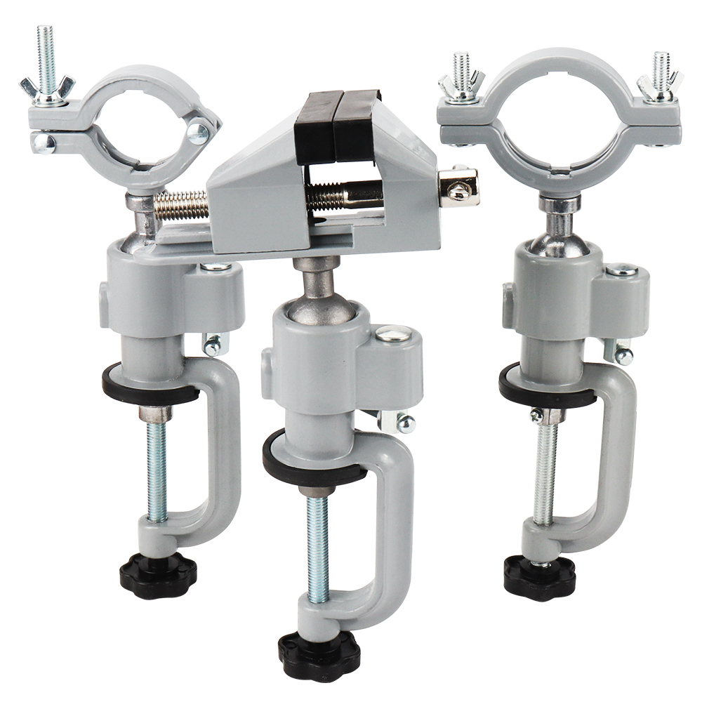 Workshop Tools Vice - SI FANG 360 度回転可能なテーブル万力クランプオングラインダーホルダー電気ドリルスタンドブラケット工作機械アクセサリーベンチクランプ