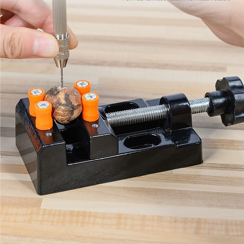 Workshop Tools Vice - ヘビーデューティー57mmミニテーブルバイス - ドリルプレスや木工用回転ジョー付き万能ベンチクランプ、ポータブルDIYクラフトツール