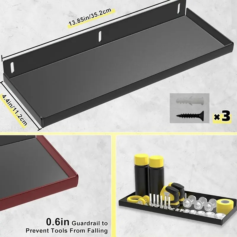 Workshop Tools Hammer - 壁掛け式金属製ツールハンガー、頑丈なスチール製収納ラック、ドライバー、ハンマー、ガレージ、作業場用ツールオーガナイザー、耐久性あり