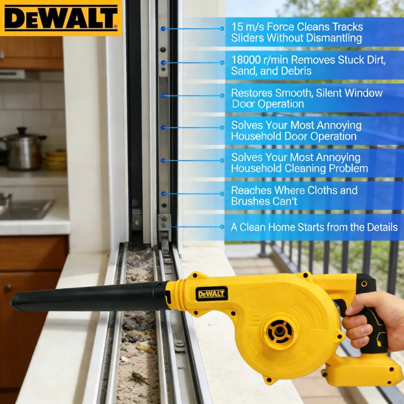 Workshop Cleaning Tools - デュワルト究極の庭掃除ツール！ 2-in-1コードレスリーフブロワー＆掃除機、ワイヤレス設計、Dewaltバッテリー対応