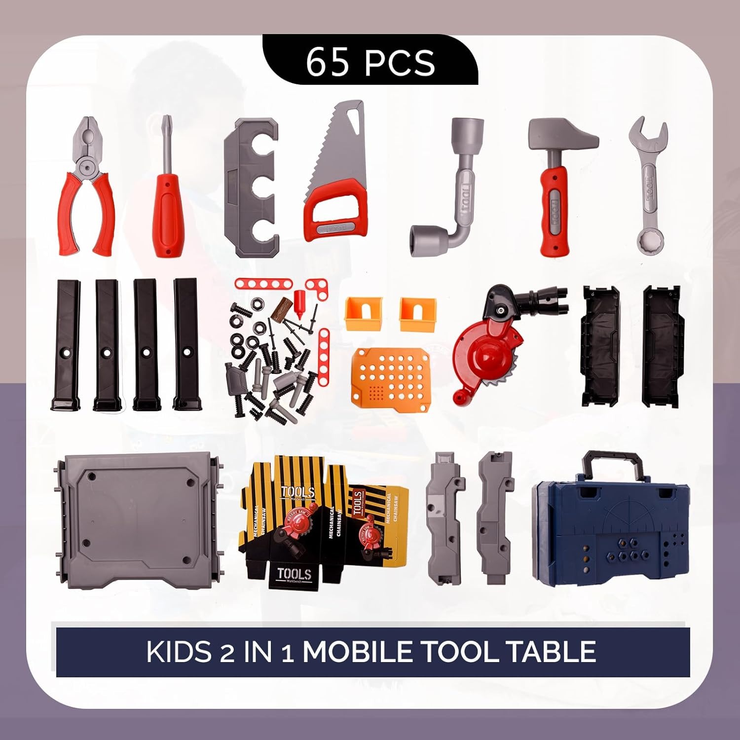 65 個キッズツールベンチセットごっこ遊び建設ワークベンチお - Tools Workshop Kids のレビューと価格