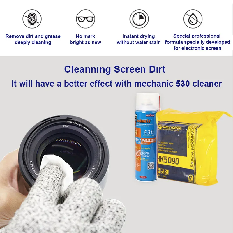 メカニック-スーパーソフト液晶スクリーンクリーンルームクロス - Workshop Cleaning Tools のレビューと価格