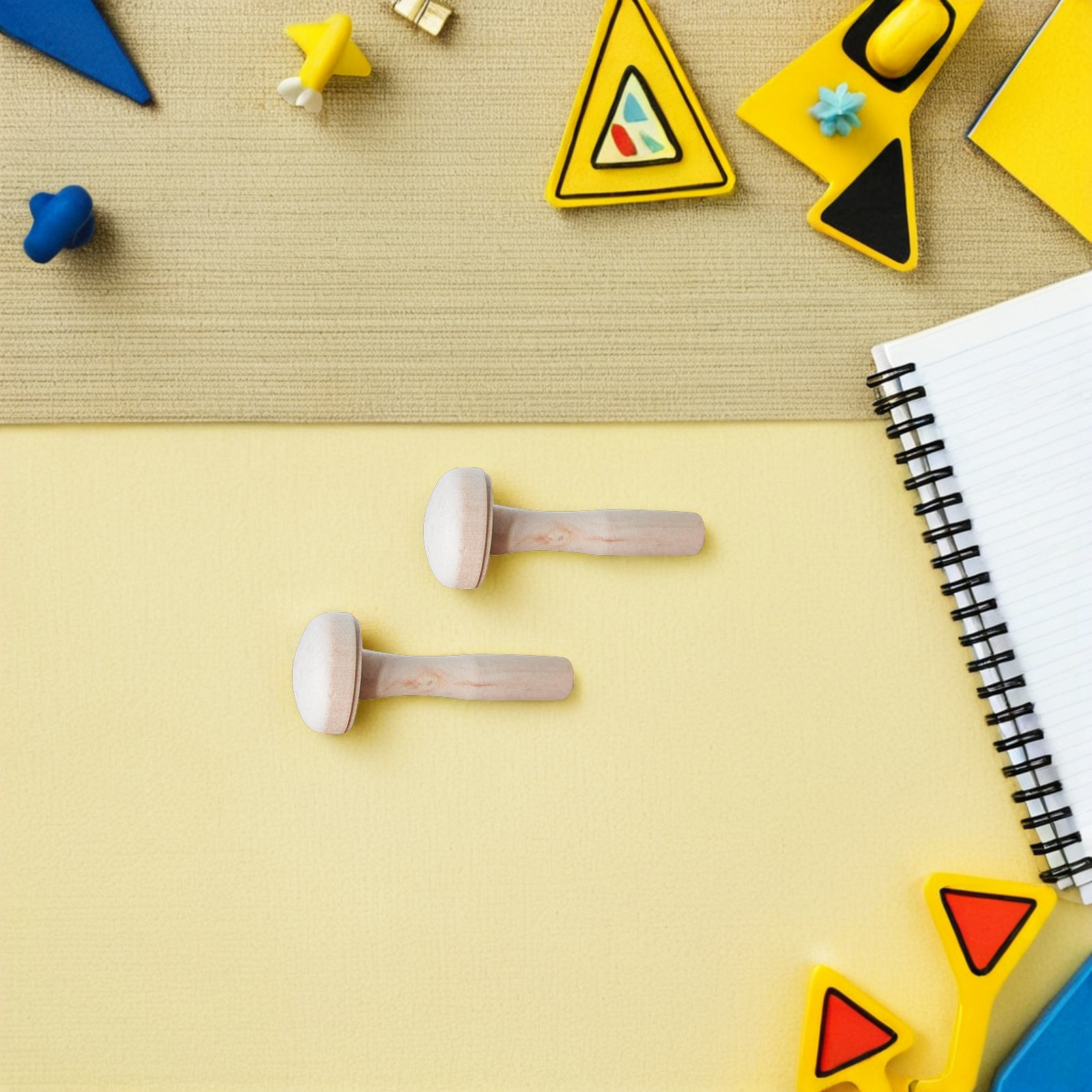 10個入り 子供用木製キノコ型版画ツール DIY木製こすりロ - Tools Workshop Kids のレビューと価格