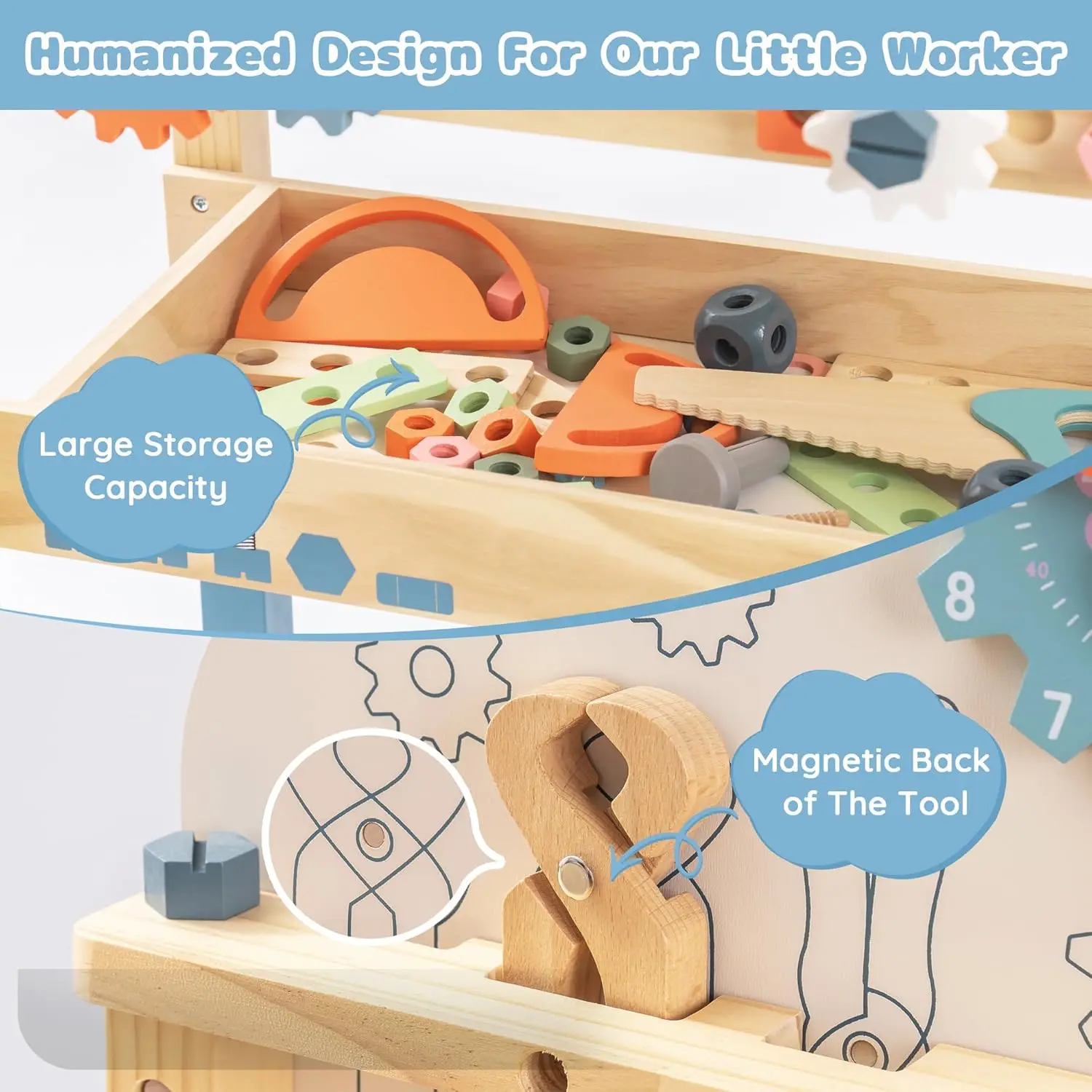 Robotime Robud キッズツールベンチセット 大型 - Tools Workshop Kids のレビューと価格