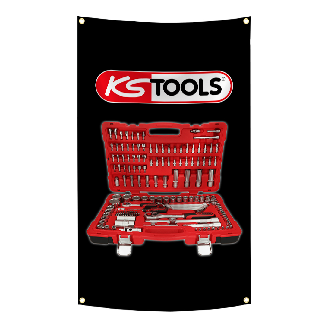 KS TOOLS ブランド旗タペストリー 3x5 フィート  - Ks Tools Workshop のレビューと価格