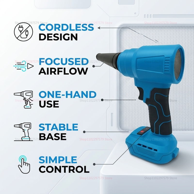 18V ブラシレスコードレスエアダスター電動ブロワー集塵ツー - Workshop Cleaning Tools のレビューと価格