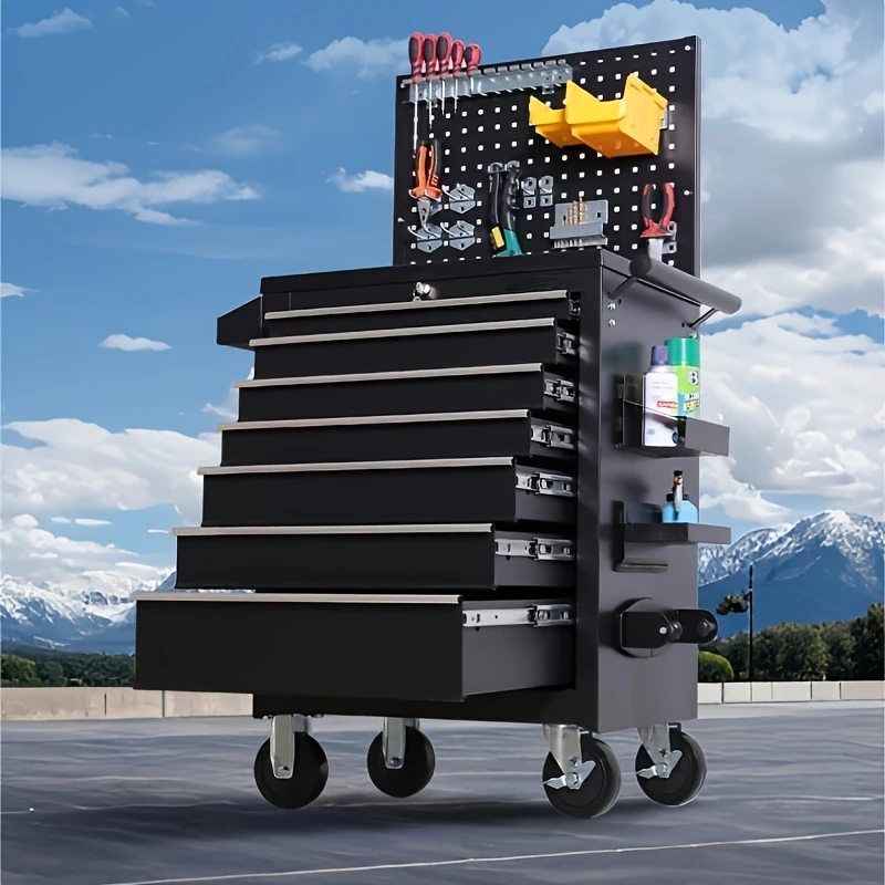 1台の頑丈な7段引き出し金属製ツールトロリー、防水自動車修理 - Design Tools Workshop のレビューと価格