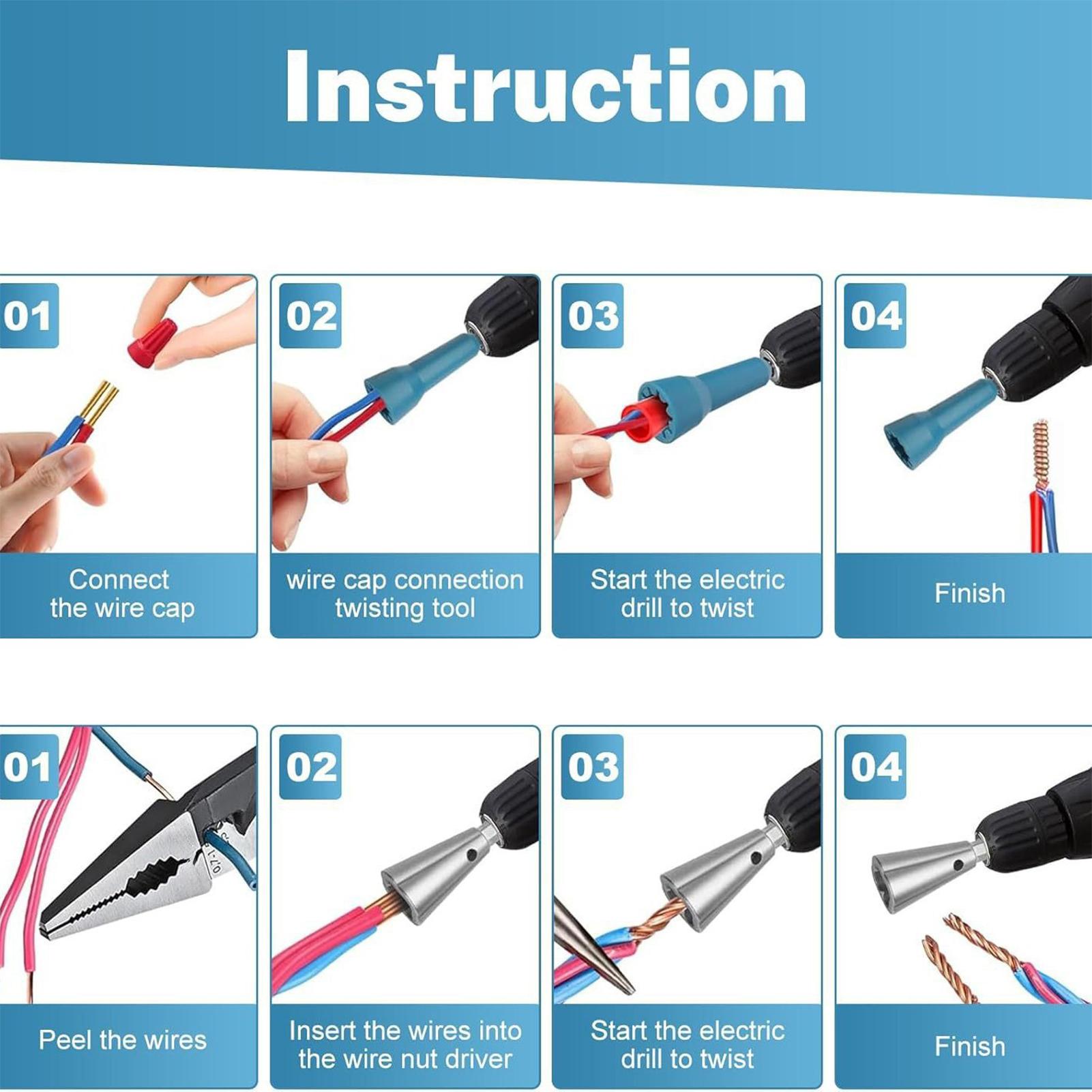 ワイヤーナットツイスターツイストコネクタソケットプロフェッシ - Tools Work のレビューと価格