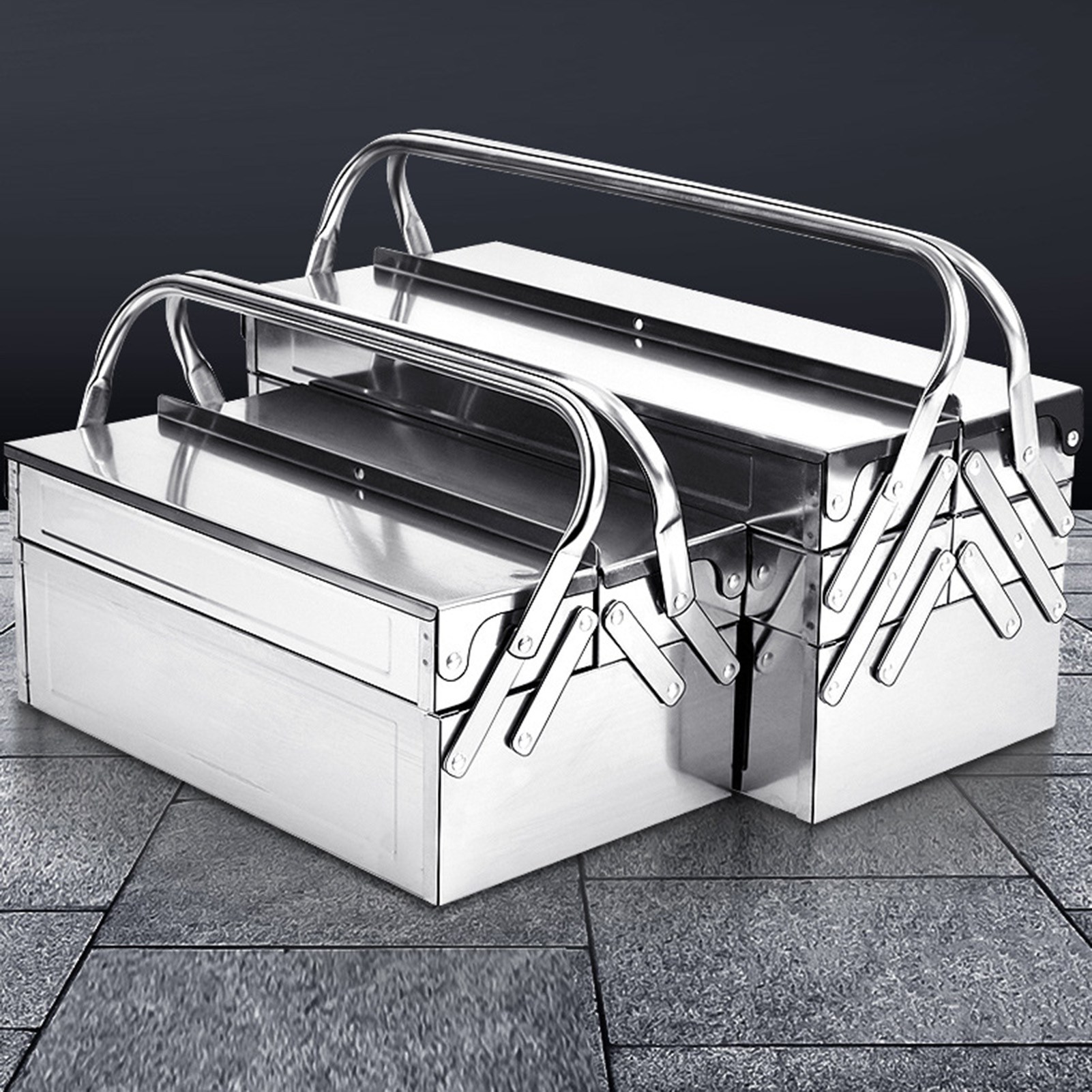 カンチレバーツールボックスお手入れ簡単マルテンシティステンレ - Workshop Cleaning Tools のレビューと価格